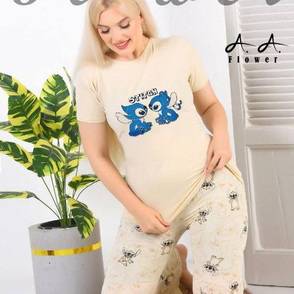 بجامه نص كم ستيتش