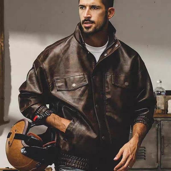 عربكو – جاكيت رجالي جلد