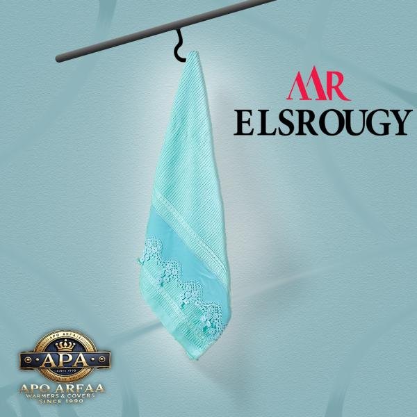 مناشف حمام فاخرة من القطن الناعم شكل مزخرف