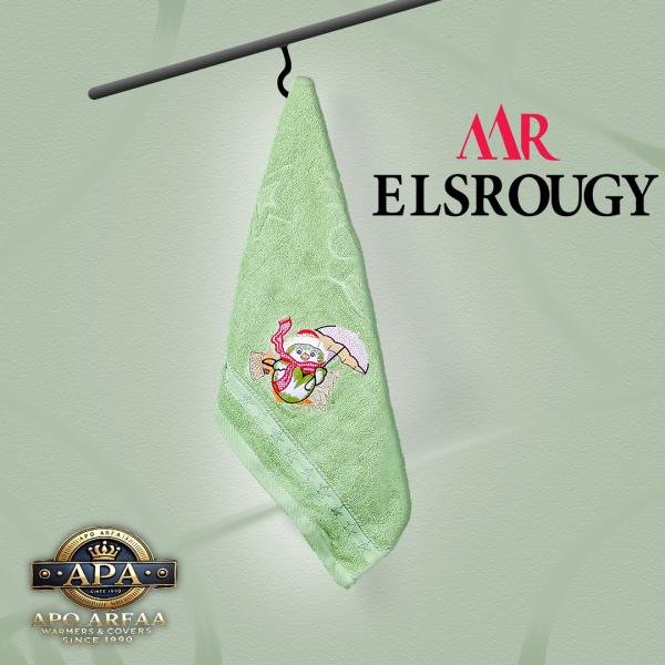 مناشف حمام فاخرة من القطن الناعم شكل كرتون بطريق