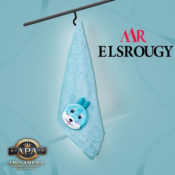 مناشف حمام فاخرة من القطن الناعم شكل كرتوني