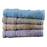 مناشف حمام فاخرة من القطن الناعم شكل مزخرف