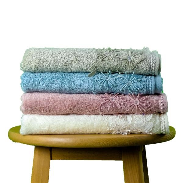مناشف حمام فاخرة من القطن الناعم شكل وردة