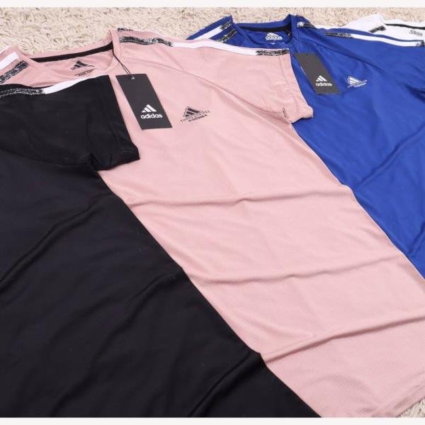 تيشيرت نص كم 3 شريط طباعة ADIDAS