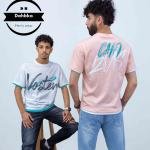 تشيرت رجالي بينيه بأكمام قصيرة وقبة دائرية