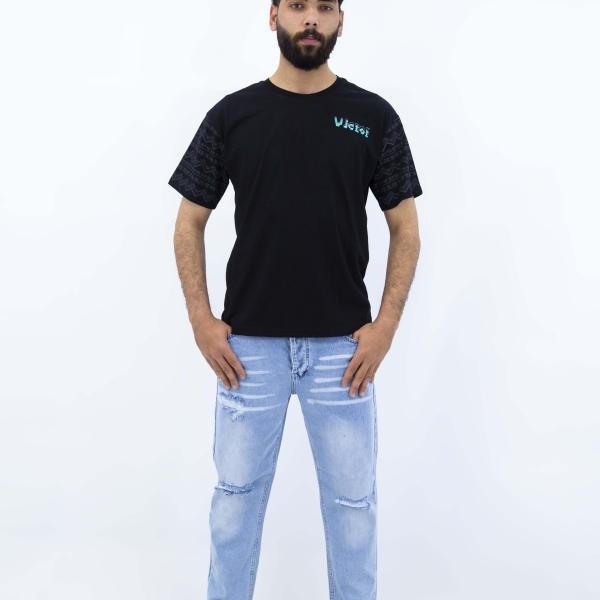 تشيرت رجالي بينيه بأكمام قصيرة وقبة دائرية