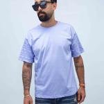 تشيرت رجالي بينيه بأكمام قصيرة وقبة دائرية