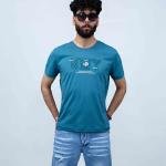 تشيرت رجالي بينيه بأكمام قصيرة وقبة دائرية