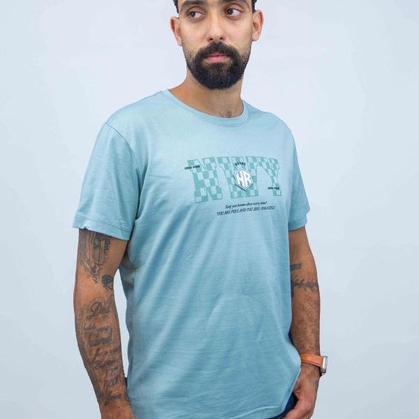 تشيرت رجالي بينيه بأكمام قصيرة وقبة دائرية