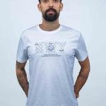 تشيرت رجالي بينيه بأكمام قصيرة وقبة دائرية