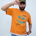 تشيرت رجالي بينيه بأكمام قصيرة وقبة دائرية