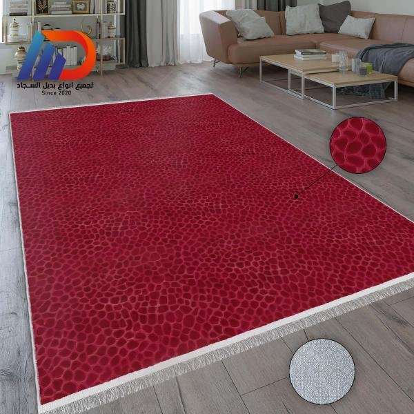 بديل سجاد وجه ناعم وضهرحبيبات مضاد للانزلاق بألوان جذابة حديثه