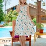 بيجامة صيفية للنساء والبنات نص كم كود K1385