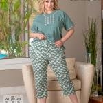 بيجامة صيفية للنساء والبنات نص كم كود K1412