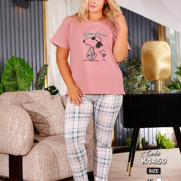 طقم بيجامة صيفي حريمي – قطن ناعمة بتصميم عصري، مريح للبيت من New Karen