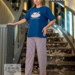 طقم بيجامة صيفي حريمي – قطن ناعمة بتصميم عصري، مريح للبيت من New Karen