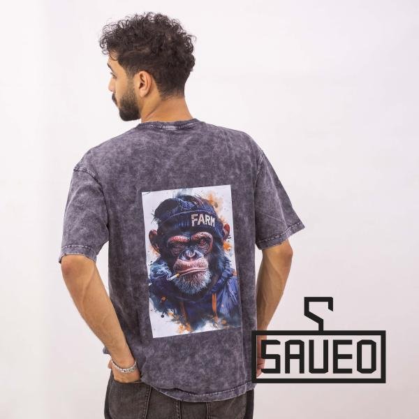 تيشيرت رجالي قطن مطبوع بتصميم مطبوع عصري – خامة مريحة وناعمة من Saveo