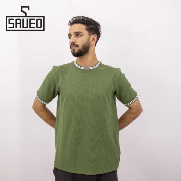 تيشرت رجالي سادة بنص كم قطن خامة ناعمة بمقاسات متعددة منSaveo