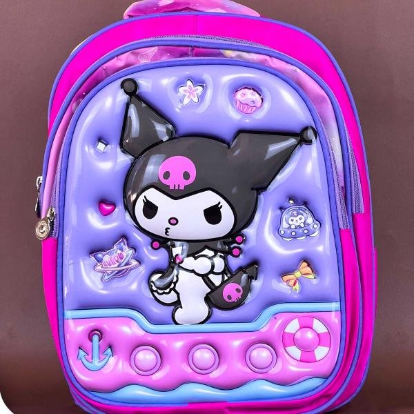 شنطة ظهر مستورد – 3 حاجز – 6 رسومات منSila