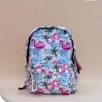 شنطة ظهر مشجره 6 رسومات 6 لون 2 حاجذ مقاس 18