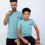 طقم تيشرت مع شورت رياضي للرجال